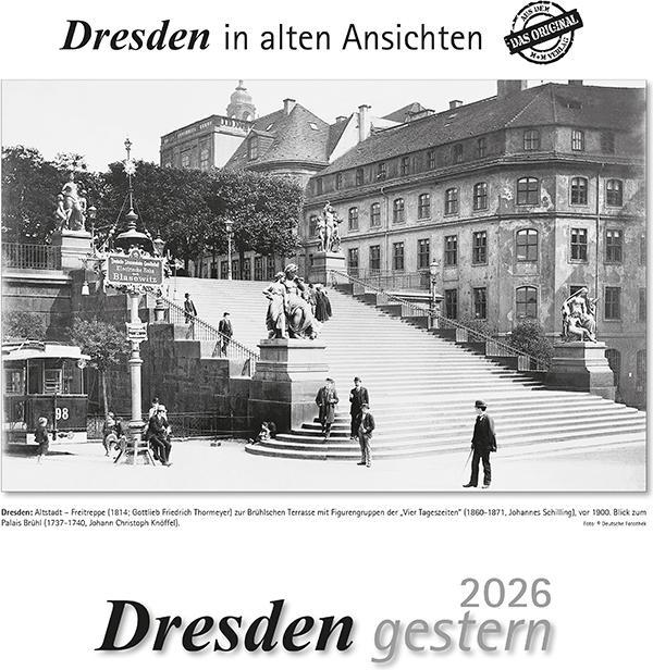 Produktbild Dresden gestern 2026 (29 x 32 cm, Deutsch)