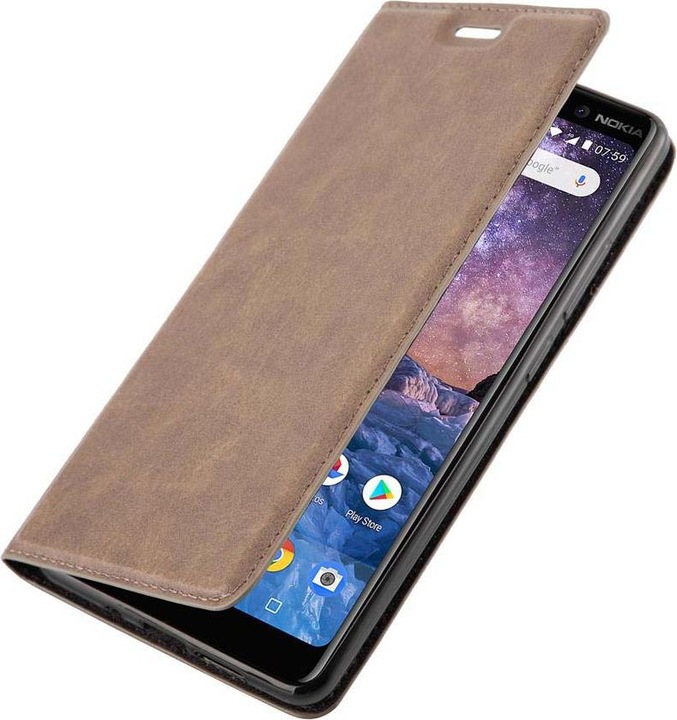 Actual product image Cadorabo Book Invisible Magnet Cover (Nokia 7 Plus)