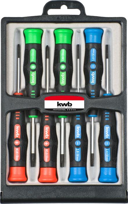 Actual product image kwb Professional precision screwdriver set 7 pcs. (Port, Torx (TX), Cross recess)