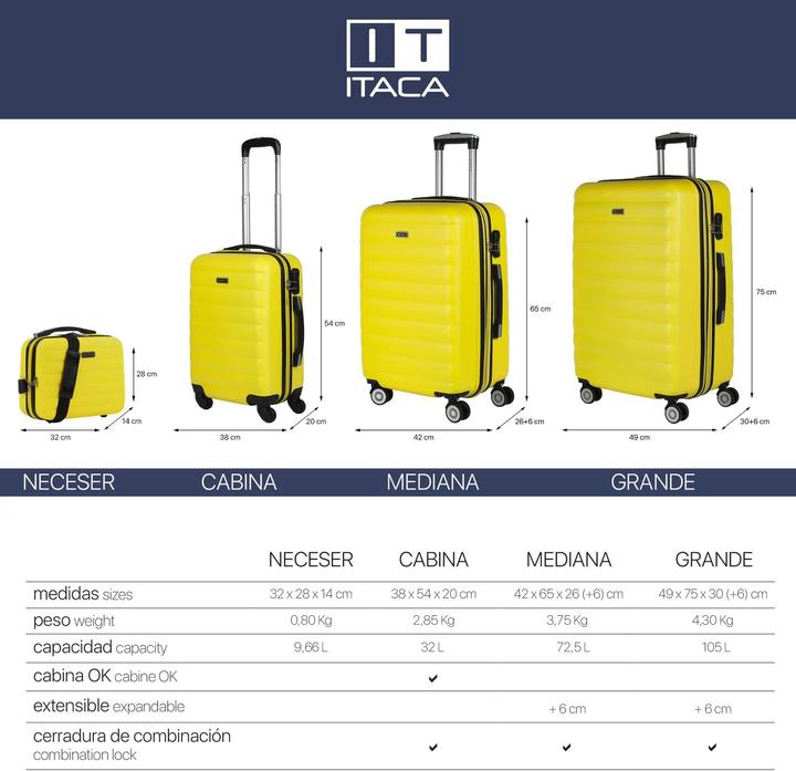 Produktbild Itaca 2-teiliges Reisekoffer-Set (72.50 l)