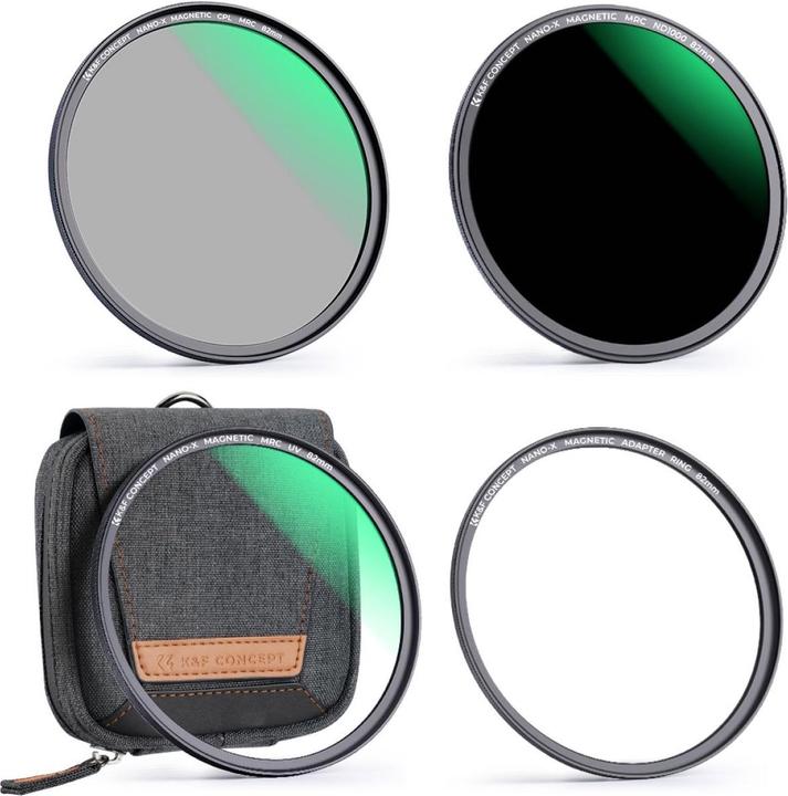 Actual product image K&F Concept Concept Magnetic lens filter kit CPL-ND-UV 72 mm (72 mm, UV filter)
