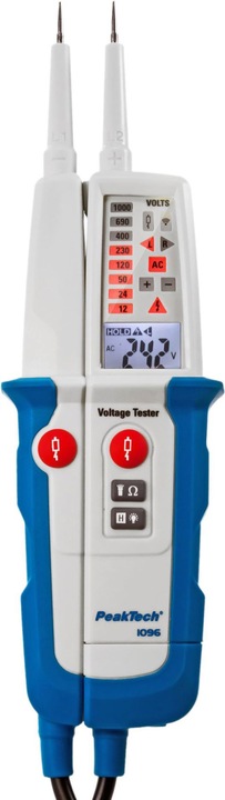 Peaktech P 1096 Zweipoliger AC/DC-Spannungsprüfer (CAT IV 600V, CAT III 1000V)