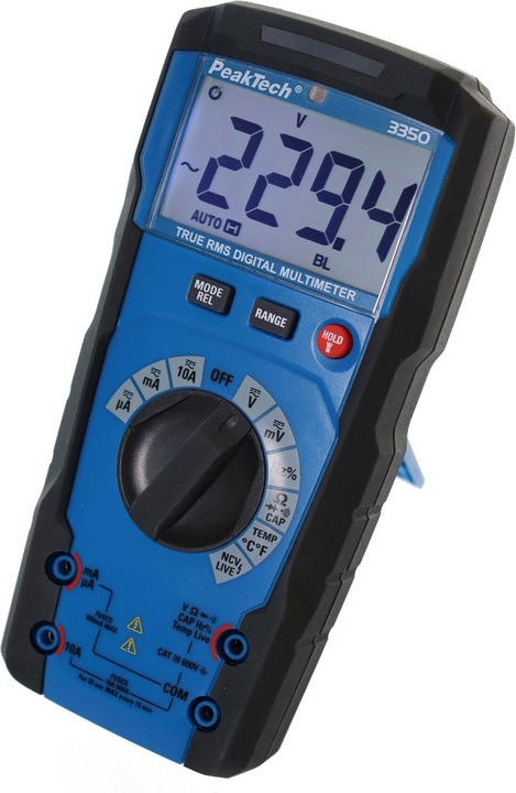 Image du produit Peaktech P 3350 Multimètre numérique True RMS (CAT III 600V)