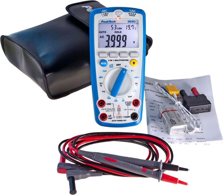 Produktbild Peaktech P 3690 Digitalmultimeter (CAT III 600V)