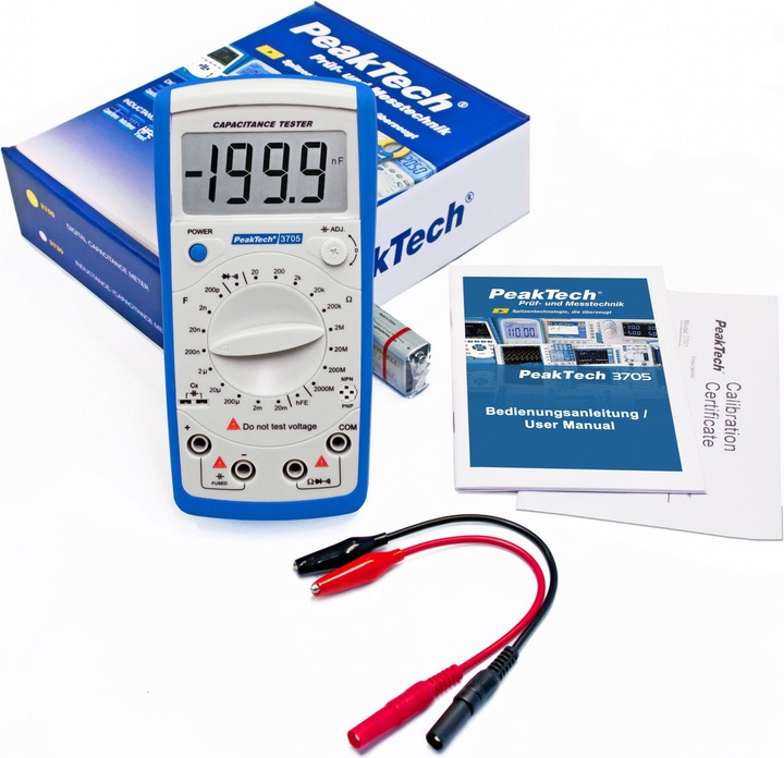 Image du produit Peaktech P 3705 Testeur de résistance et de capacité