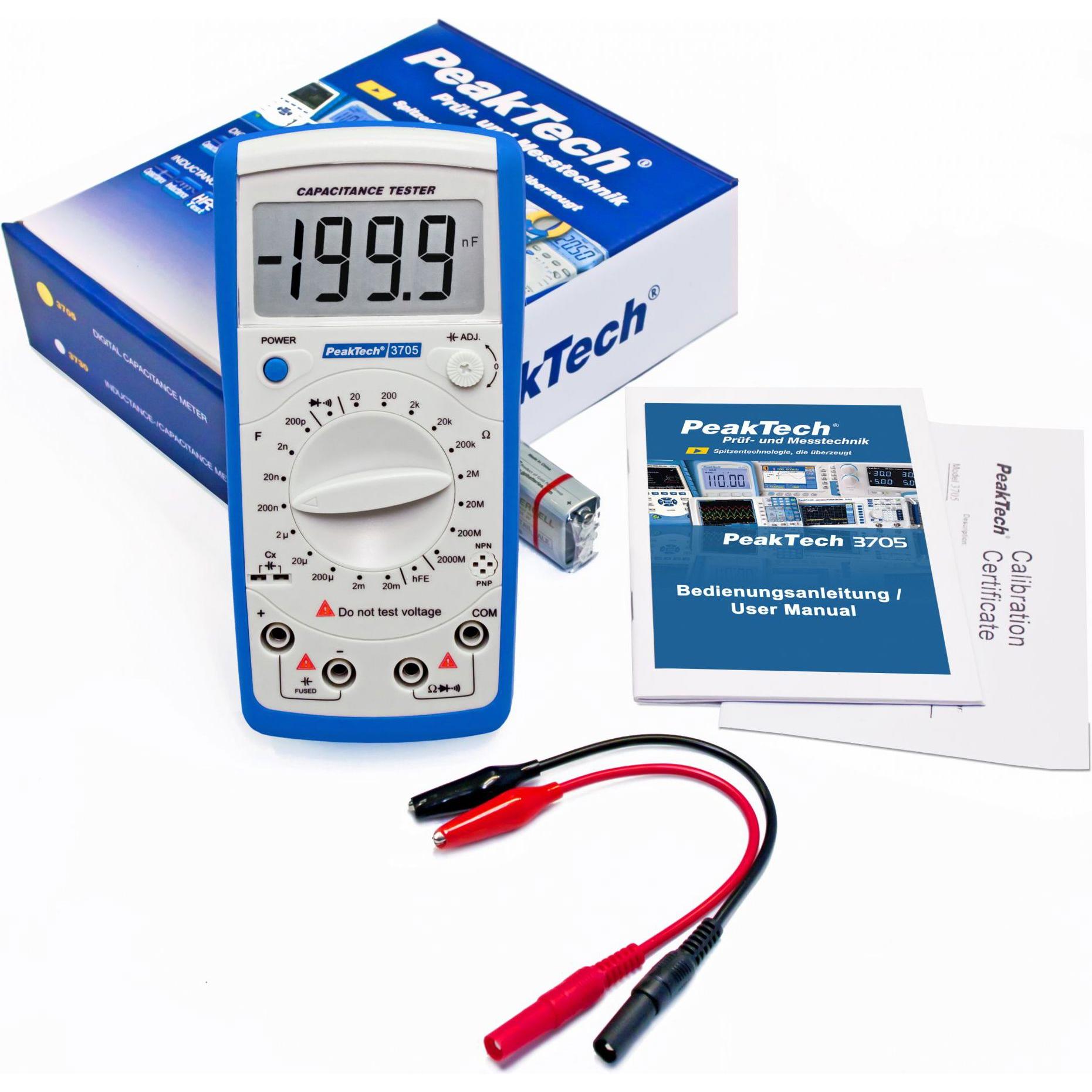 Thumbnail - Peaktech, Multimeter, P 3705 Widerstands- und Kapazitätstester
