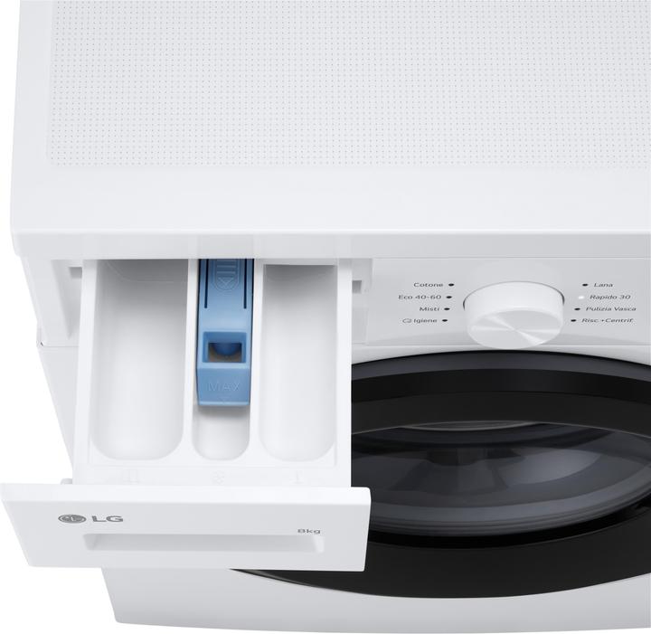 Produktbild LG Waschmaschine Weiss, 1400 Umin, A ITModell (8 kg)
