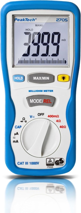 Peaktech P 2705 Milliohmmeter (CAT III 1000V)