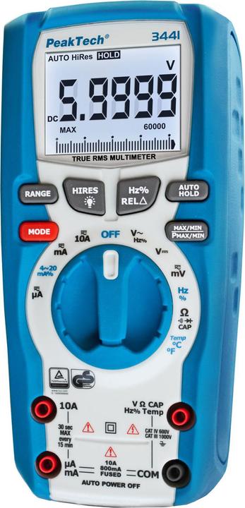 Produktbild Peaktech P 3441 True RMS Digitalmultimeter (CAT III 1000V, CAT IV 600V)