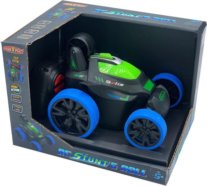 Actual product image Gear2play RC Stunt & Roll Controllable Car Blue