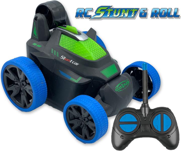 Actual product image Gear2play RC Stunt & Roll Controllable Car Blue