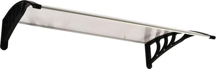 Produktbild Swisshandel24 Vordach Haustür 75 x 100 cm Polycarbonat Transparent