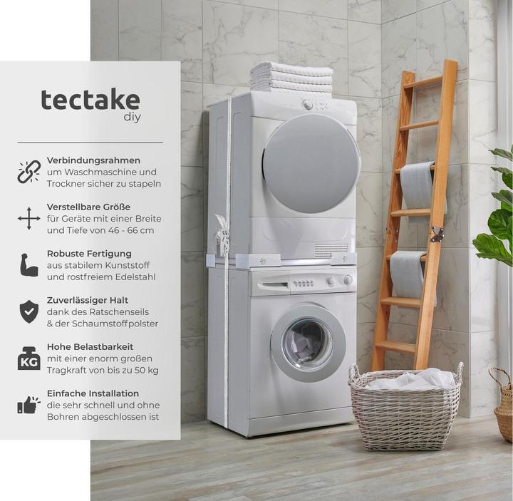 Actual product image tectake Adjustable connection frame Parret, including ratchet rope