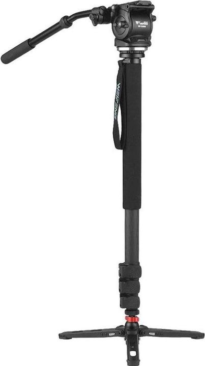 Actual product image Nest WF C500S Carbon Monopod met Fluid Video Head (Carbon)