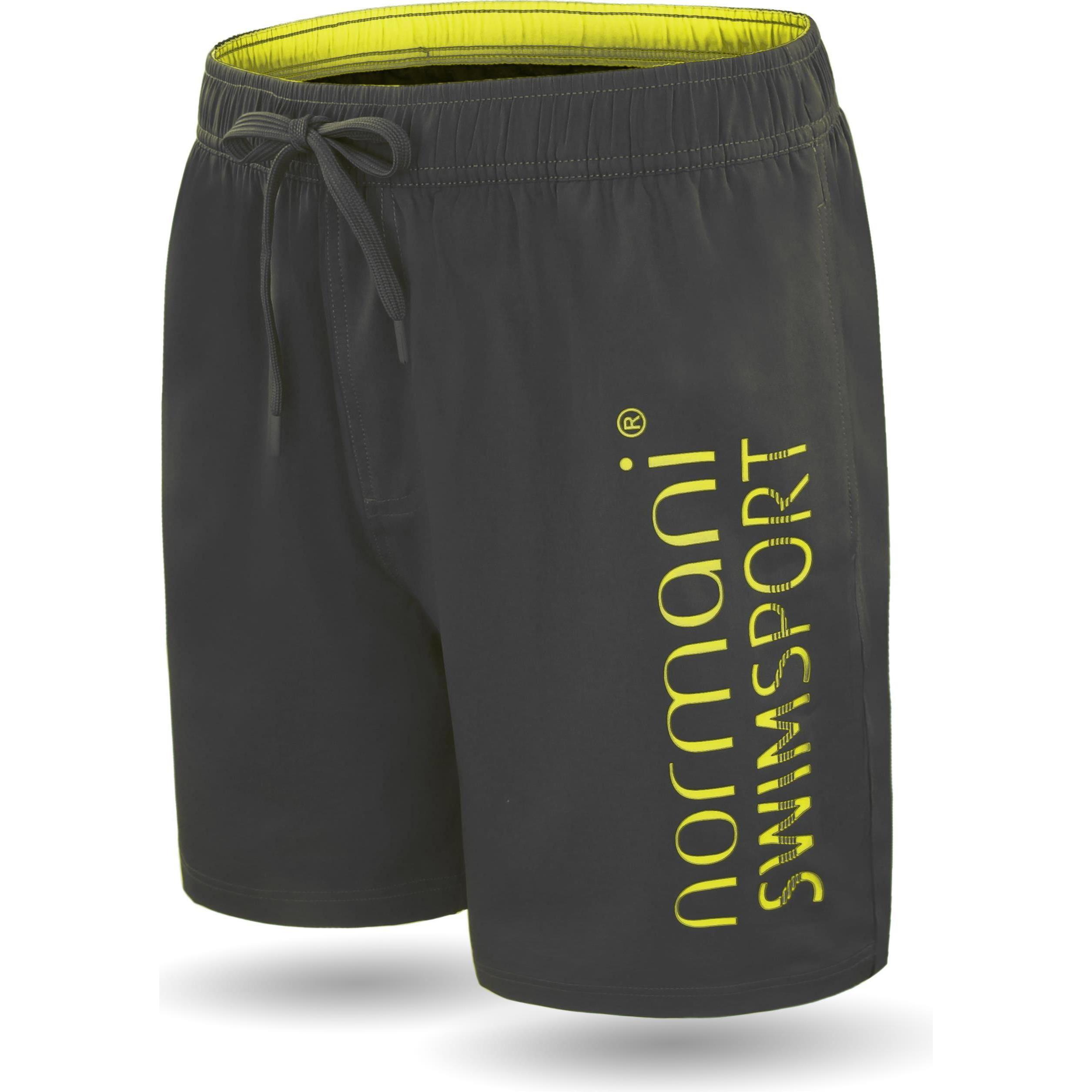 Normani, Herren, Badehose, Herren Badeshorts Nio, Grau, (S)
