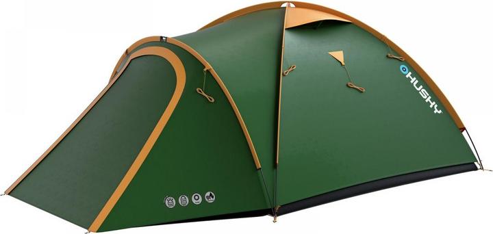Husky Bizon 3 Classic Classic Tent - Groen - 3 Persoons (Tunnel tent, 5.24 kg, 3 persons)