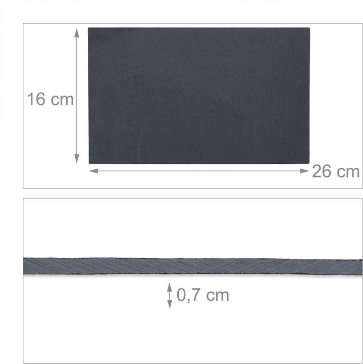 Actual product image Relaxdays 6x slate plate