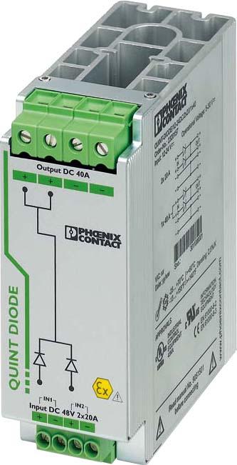 Produktbild Phoenix Contact Diodenmodul, DIN-Schiene,48 Vdc, 40 A,EX
