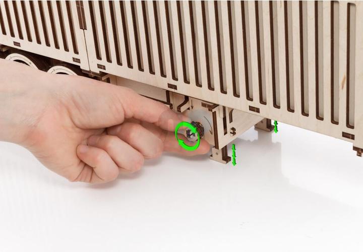 Produktbild Eco Wood Art 3D Holz Modellbausatz - Containerauflieger für Road King Sattelschlepper