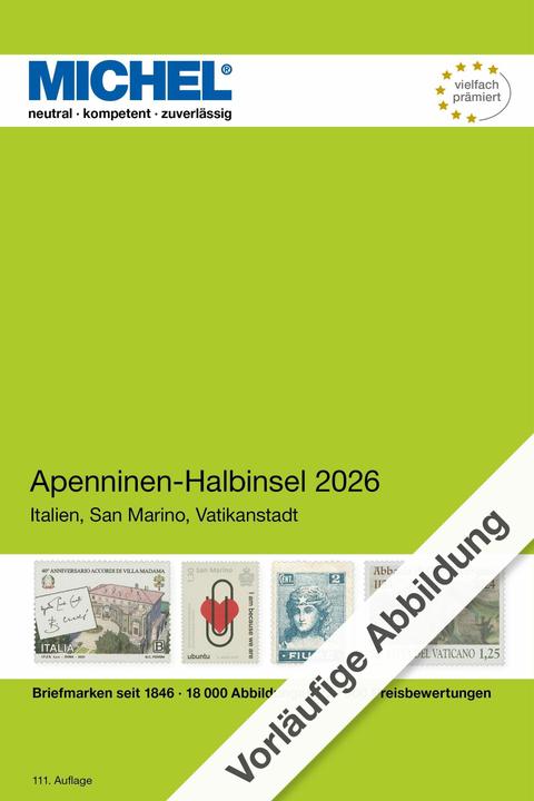Produktbild Apenninen-Halbinsel (Deutsch, MICHEL-Redaktion, 2026)