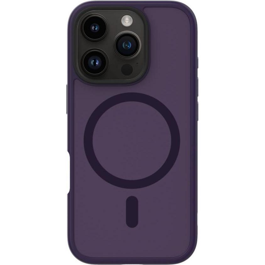 Evelatus Custodia iPhone 16 Pro Hybird con Magsafe PC+TPU (Apple iPhone 16 Pro), Cover smartphone, Viola