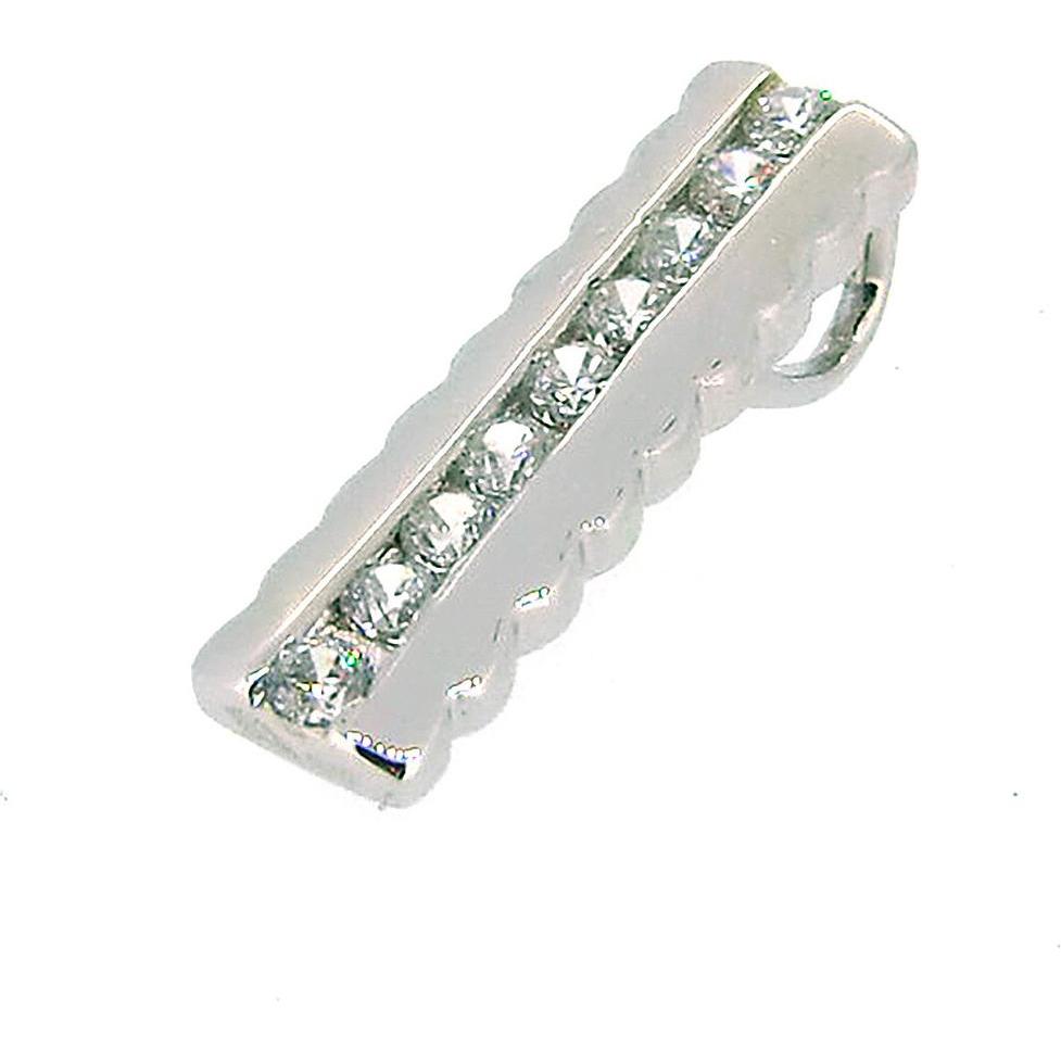 Gooix, Kettenanhänger, Anhänger mit 9 Zirkonia 925 AG, (925 Sterling Silber)