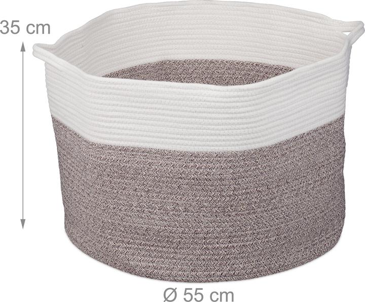 Actual product image Relaxdays Storage basket (1 x, 55 x 55 x 35 cm)