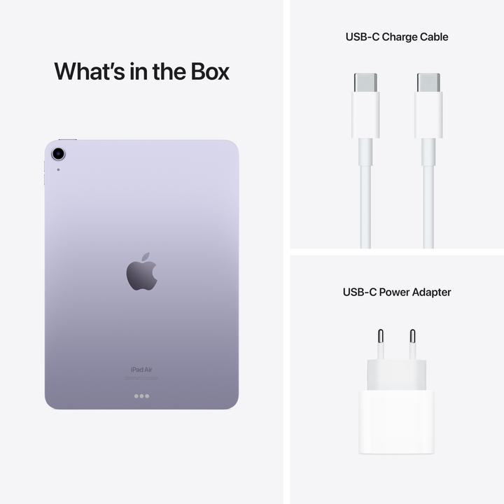 Produktbild Apple iPad Air 2022 (5. Gen) (nur WLAN, 10.90", 256 GB, Purple)