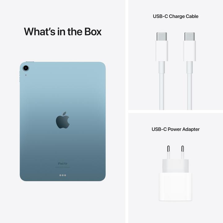 Produktbild Apple iPad Air 2022 (5. Gen) (nur WLAN, 10.90", 256 GB, Blue)