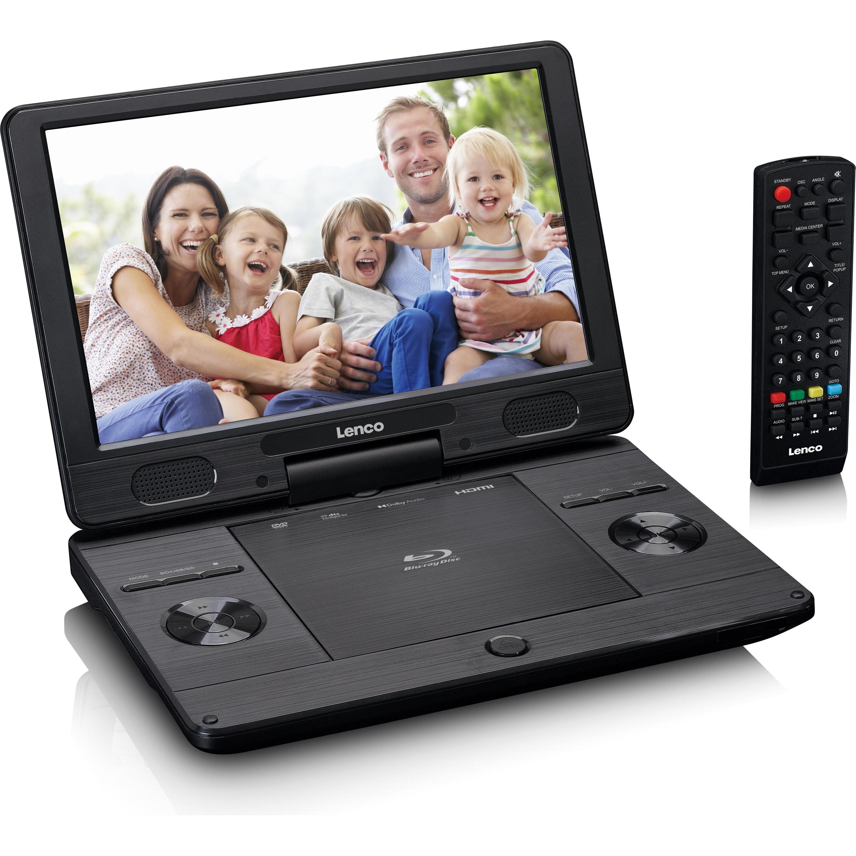 Lenco BRP-1150BK Tragbarer Blu-ray - DVD-Player (Tragbarer Blu-ray Player, Tragbarer DVD-Player) (BRP-1150BK)