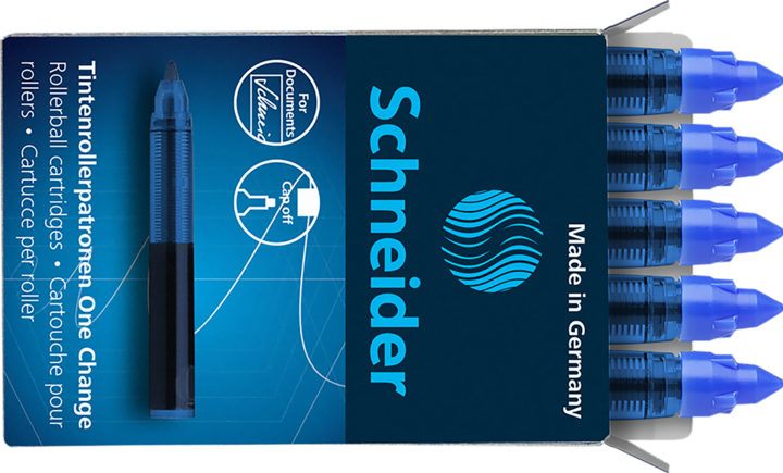 Produktbild Schneider Rollerpatrone (Tintenfass, Blau, 0.60 mm)