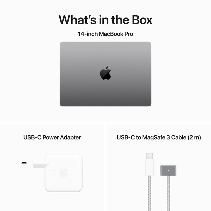 Actual product image Apple MacBook Pro - Late 2023 (14", M3, 8 GB, 1000 GB, DE)