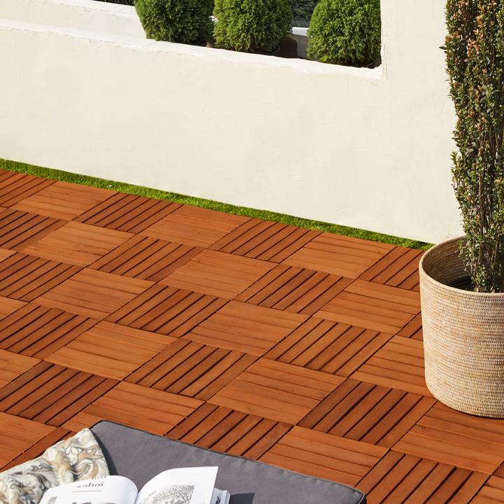 Produktbild Casaria Holzfliese (33 x, 30 x 30 cm)