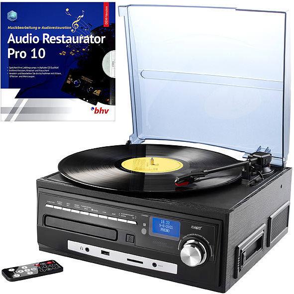 Auvisio Kompakt Stereoanlage, Digitalisierer, DAB Digitalradio, Software