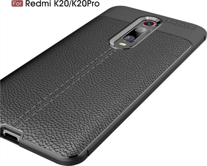 Actual product image Screenguard Xiaomi Mi 9T Case Leather Design TPU Cover (Mi 9T)