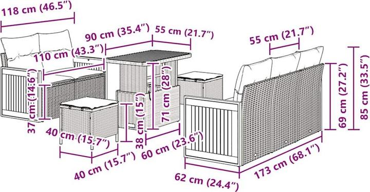 Produktbild vidaXL Nathan