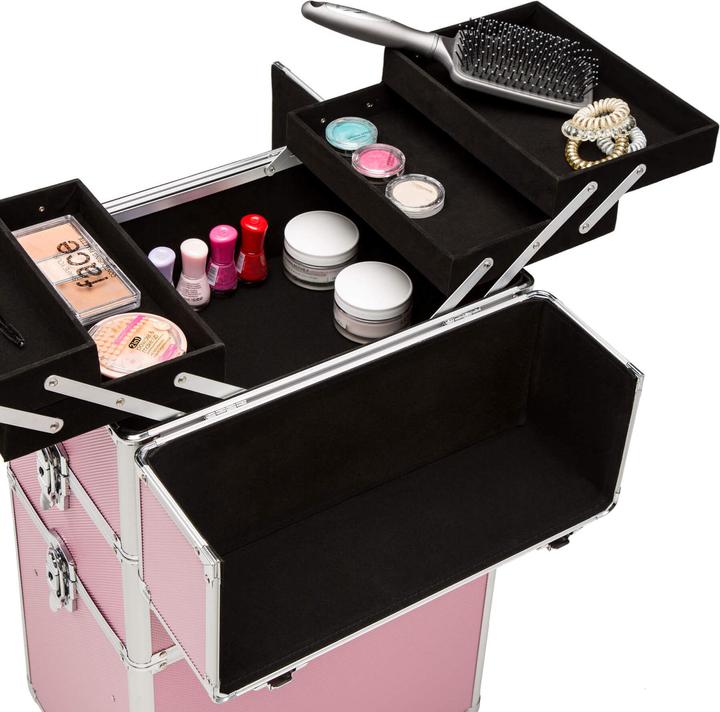 Produktbild tectake Kosmetiktrolley mit 3 Etagen