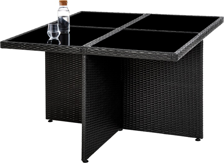 Produktbild tectake Aluminium Rattan Sitzgruppe Manhattan (100 cm)