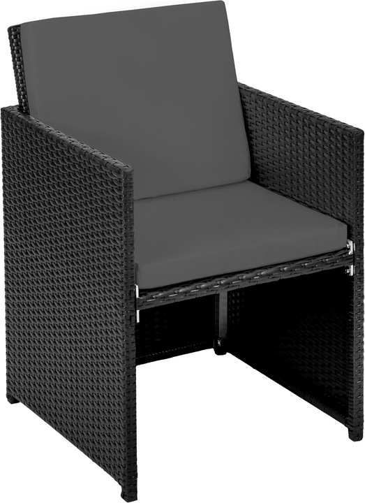 Produktbild tectake Aluminium Rattan Sitzgruppe Manhattan (100 cm)