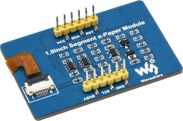 Produktbild WaveShare 1.9inch Segment e-Paper Modul mit I2C