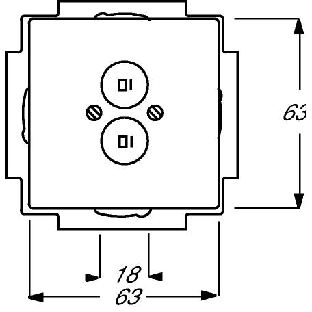 Thumbnail - Busch-Jaeger, Zubehör Schalterprogramm, Zentralscheibe mit Tragring 2CKA001723A0255