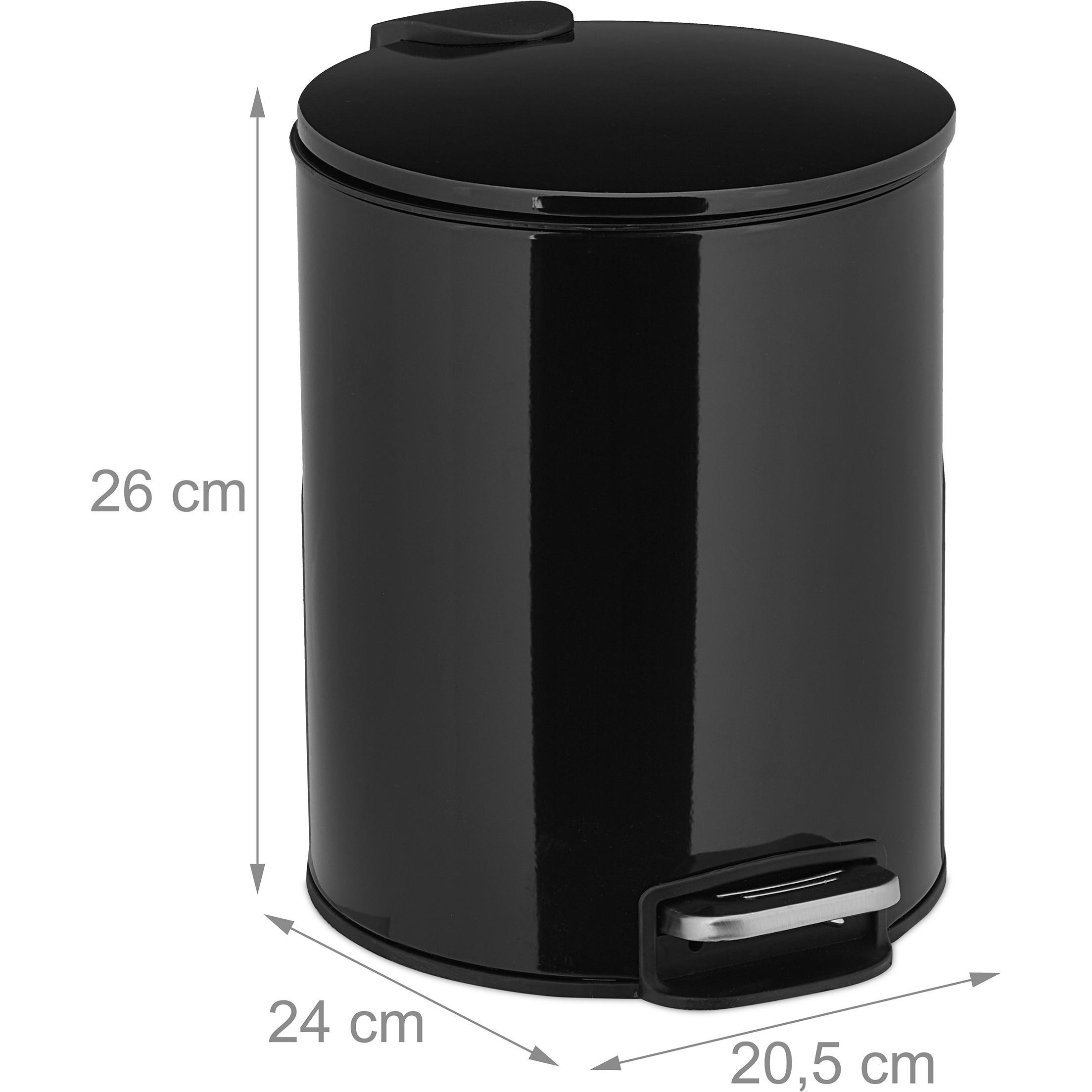 Thumbnail - Relaxdays Kosmetikeimer, Abfalleimer, Schwarz