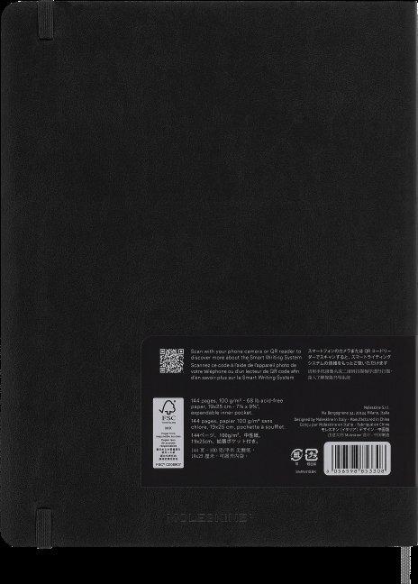 Produktbild Moleskine Smart NB liniert XL SC Swrz (XL, Liniert, Weicher Einband)