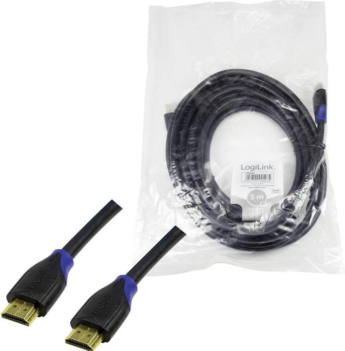 Productafbeelding LogiLink HDMI (Type A) - HDMI (Type A) (5 m, HDMI, 2.0)