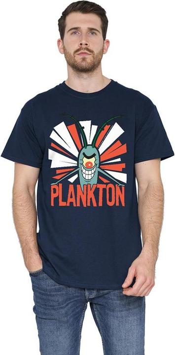 Immagine prodotto Spongebob Squarepants Maglietta Plankton Uomo (XXL)