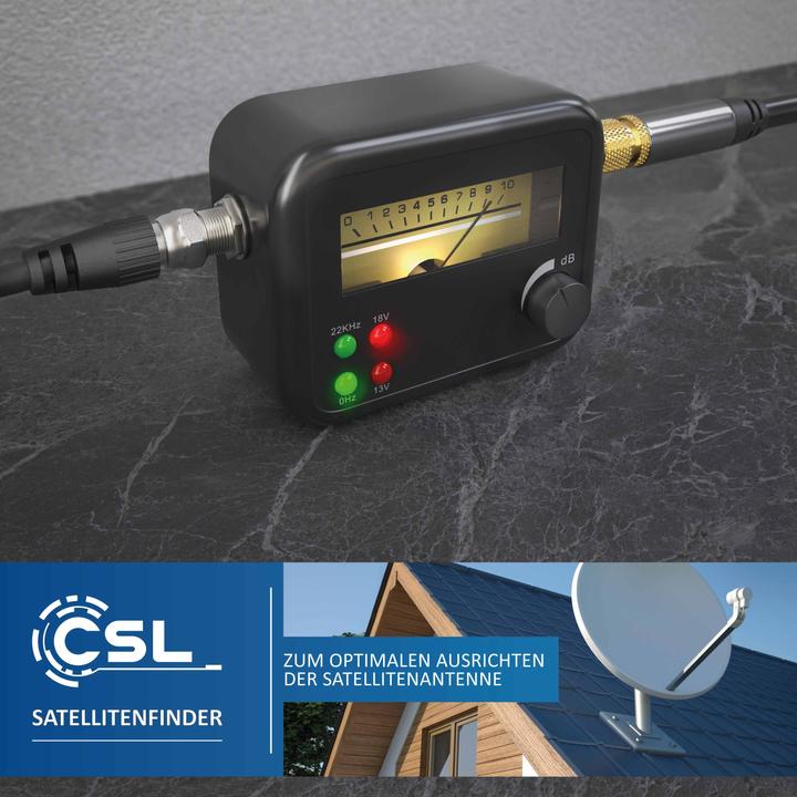 Immagine prodotto CSL Satfinder, Cercasatelliti, Scala di livello, Compatibile con l'HD, Visualizzazione del puntatore (Tecnologia di misura)