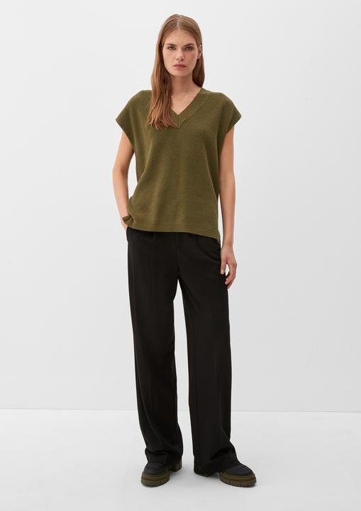 Produktbild s.Oliver Strickpullunder Strickpullunder mit V-Ausschnitt (34)