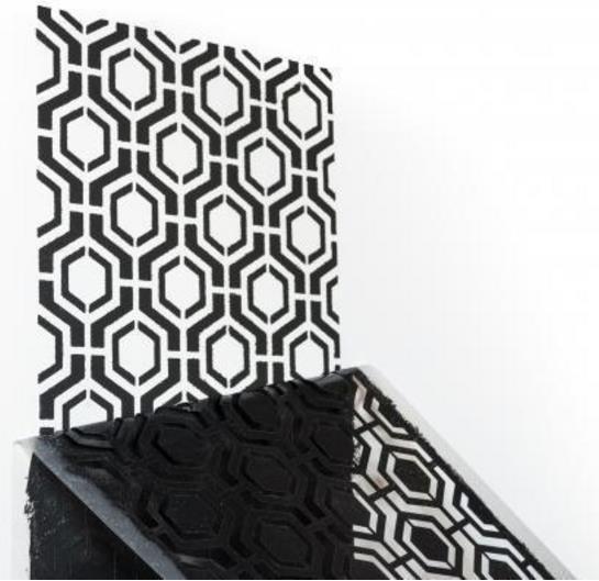 Actual product image Silhouette Stencil material