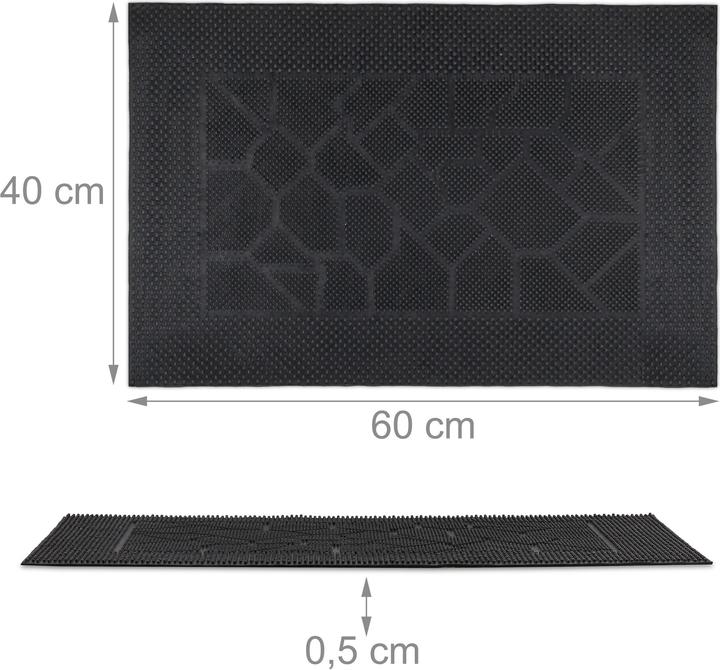 Immagine prodotto Relaxdays Zerbino-gomma esterno (60 x 40 x 0,5 cm)