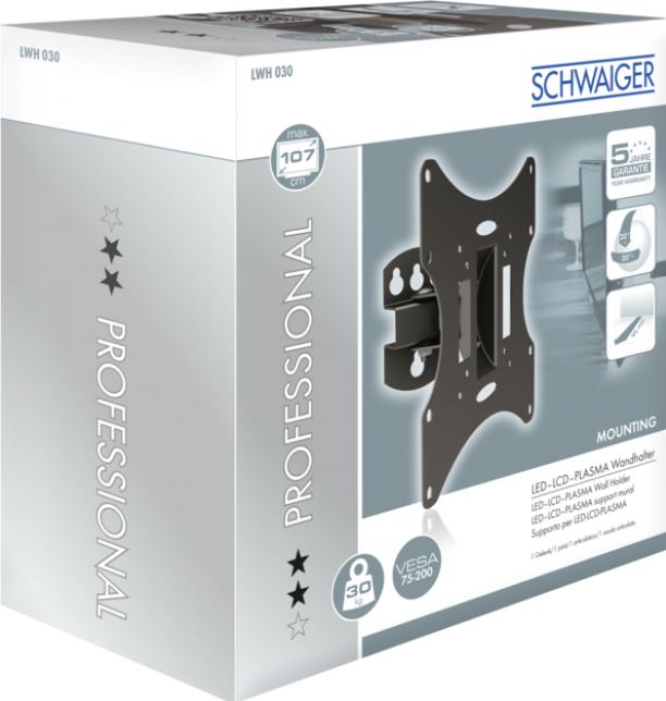 Immagine prodotto Schwaiger LWH030 011 (Muro, 30 kg, 23" - 42")